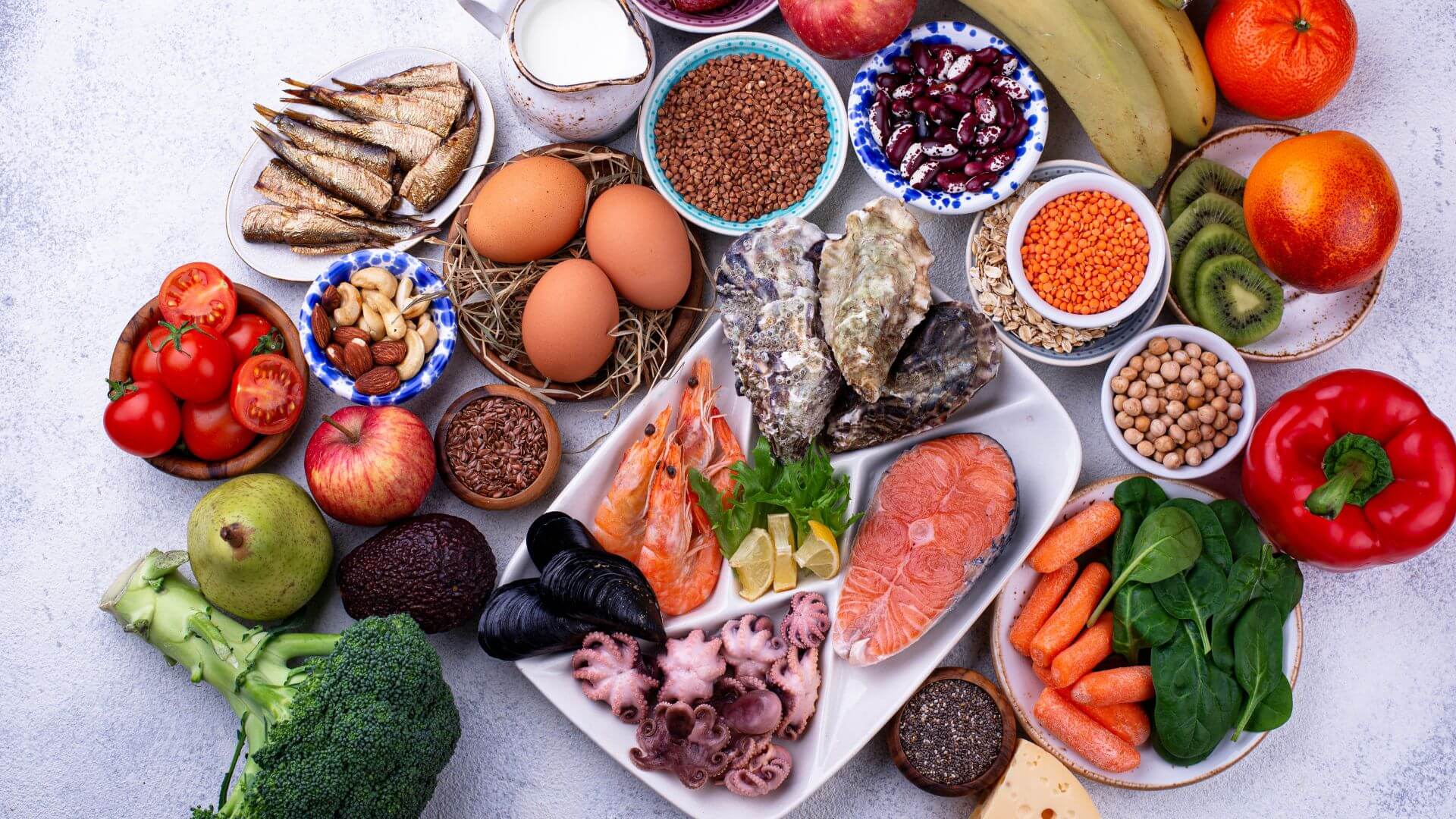 an image of a Pescatarian Diet foods